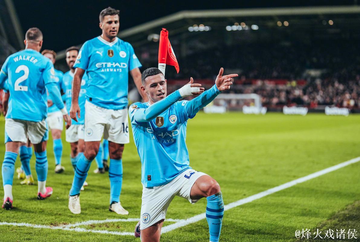 英超-福登双响丁丁助攻 曼城2-2布伦特福德 英超-福登双响丁丁助攻 曼城2-2布伦特福德